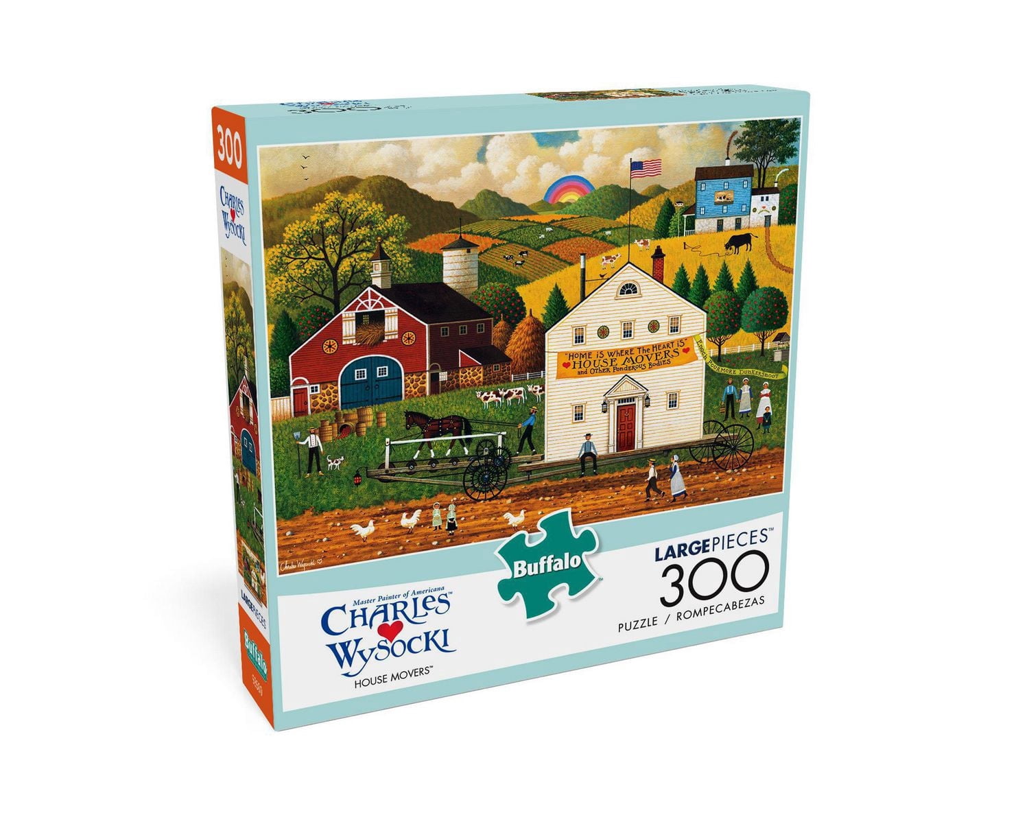 Buffalo Games - Charles Wysocki - House Movers - 300 Piece Jigsaw Puzzle
