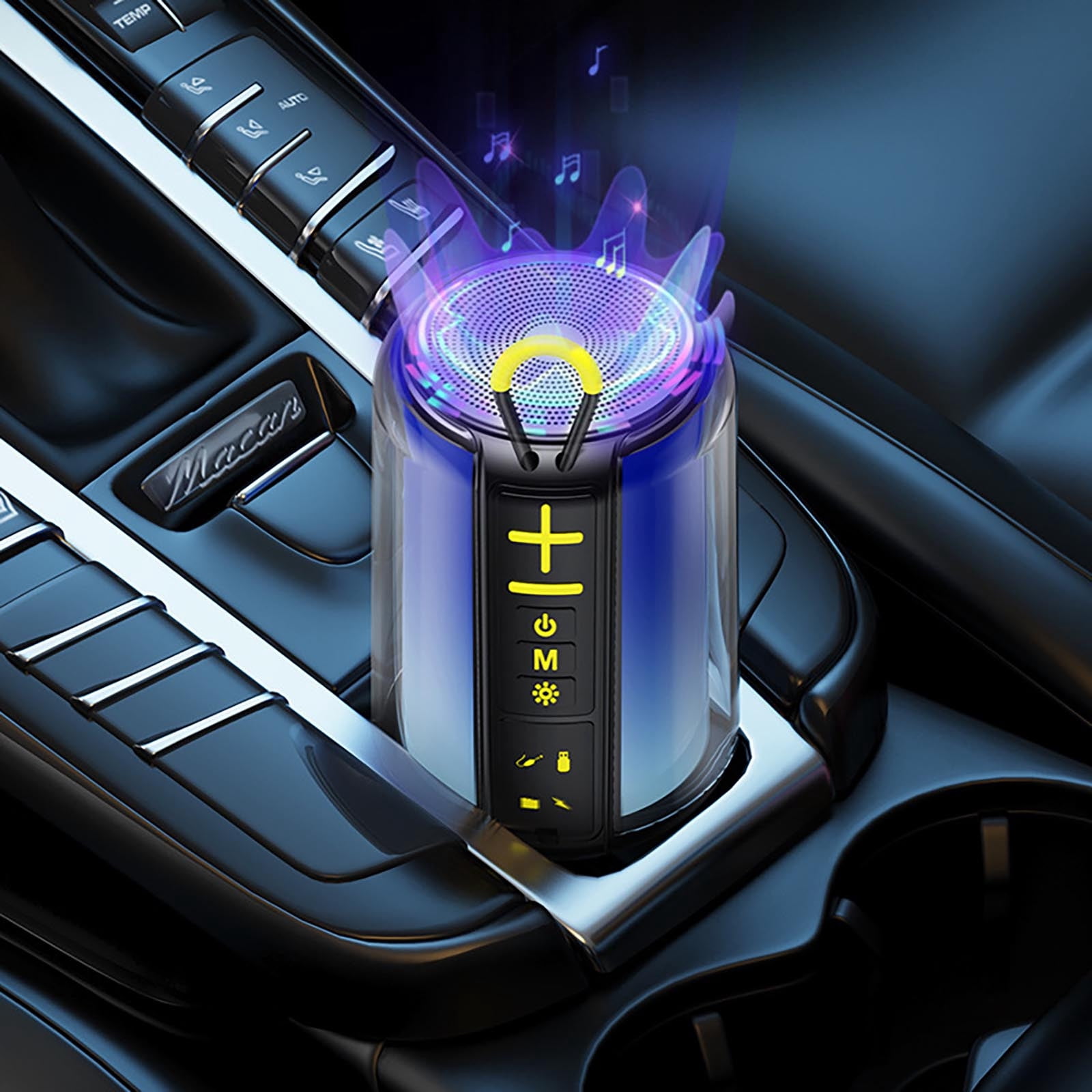 PEONAVET Bluetooth Speakers Bluetooth Speakers Dazzling Bluetooth Speaker Wireless Portable High Sound Outdoor Overweight Subwoofer Computer Home