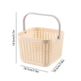 thumbnail image 3 of Vaidha Hollow Hand Basket Multifunctional Home Bathroom Plastic Storage, 3 of 6