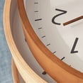 thumbnail image 3 of Outdoor Indoor Clock Silent Non Ticking Decorative Wall Clock, Wood Frame, 3 of 6