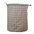 thumbnail image 3 of Patterned Linen Laundry Hamper Large Open Top for Bedroom or Bathroom - Breathable Durable -Linen Blend with Stylish Print and Easy, 3 of 5