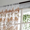 thumbnail image 4 of Elegant Voile Sheer Window Curtain with Peony Design for Home, 4 of 7