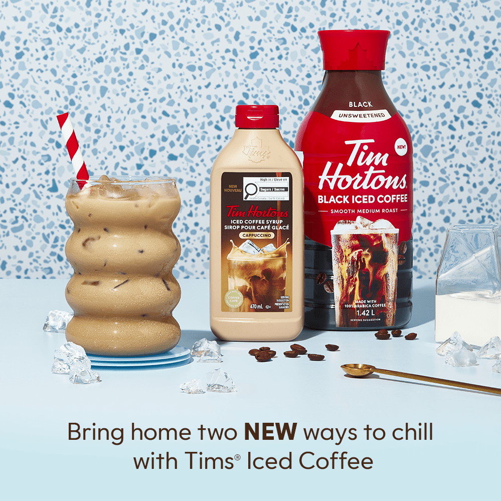 Sirop pour café glacé Tim Hortons – Cappuccino 470 ml