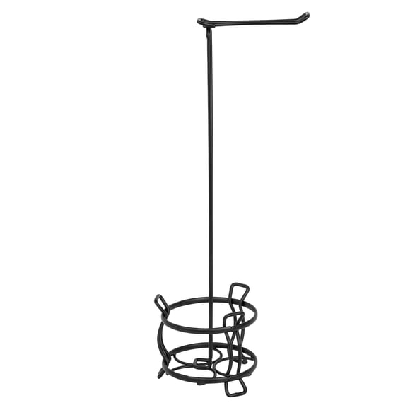 Era Dukton Freestanding Toilet Paper Holder, Black 9.65x24.20in