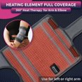 thumbnail image 3 of CREATRILL Elbow Heating Pad for Cubital Tunnel and Tennis Elbow Relief, Heated Elbow Brace Arm Heating Pad Sleeve for Ulnar Nerve with Auto Off and Moist Heat Option, 3 of 7