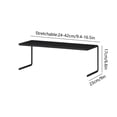 thumbnail image 3 of Mother's Day Gift's,Kitchen Cabinet Divider, Tiered Storage Shelf, Cabinet Shelves with Pot Rack, Spice Countertop Organizer, Retractable Drawer Storage, | Metal, Black-284 $BS$3, 3 of 6