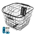 thumbnail image 1 of S SERENABLE Basket Front Rear Black Storage Basket Portable Mountain Bike Basket No bottom plate, 1 of 9