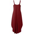 thumbnail image 5 of Pompotops Robe d'Été Décontractée Sans Manches Aguichant à Ourlet Irrégulier Unie, 5 of 5