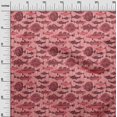 thumbnail image 3 of oneOone Cotton Poplin Medium Pink Fabric Ocean Fish Sewing Material Print Fabric By The Yard 56 Inch Wide, 3 of 4