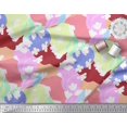 thumbnail image 2 of Soimoi Polyester Crepe Fabric Floral Shirting Decor Fabric Printed Yard 52 Inch Wide, 2 of 3