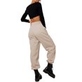 thumbnail image 3 of Innerwin Jogger Pants With Pockets Women Trousers Sports Solid Color Lounge Sweatpants Beige XL, 3 of 4