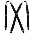 thumbnail image 1 of CTM®  Elastic Anti Slip Pin Clip Suspenders with Leather Drop Tabs (Men's), 1 of 1