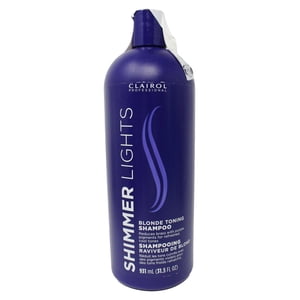 Clairol Professional Shimmer Lights Blonde Toning Shampoo 31.5 Ounce
