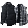 thumbnail image 2 of Cardigans pour Hommes, Chandails Sans Manches à Capuche à Fermeture Éclair, Chauds et Tendance, 2 of 9