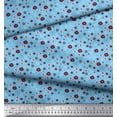 thumbnail image 3 of Soimoi Blue Poly Georgette Fabric Flower Artistic Print Sewing Fabric Yard 52 Inch Wide, 3 of 3