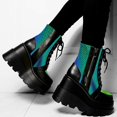 thumbnail image 3 of HKEJIAOI Bottes à Plateforme Mode pour Femmes Bottes Compensées Multicolores pour Dames Chaussures à Plateforme à Fermeture Éclair, 3 of 5
