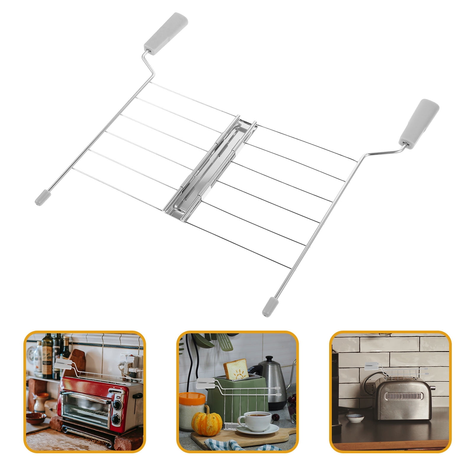 BESTYASH Toaster Accessory Toast Machine Supplies Stainless Steel Multi-functional 1Pack