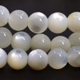 thumbnail image 3 of Bracelet Extensible Unisexe en Perles Rondes 6 mm en Coquille de Nacre Naturelle 6,5 Pouces, 3 of 3