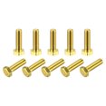 thumbnail image 1 of Unique Bargains Brass Hex Bolts, M6x20mm 10 Pack Fully Thread Grade 4.8 Machine Screws, 1 of 4
