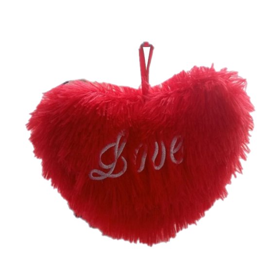 SHAGUOZHOU Body Pillows with Cover Peach Skin Sheets Pillowcase Pillow Heart Toy Red Heart Hanging Wedding Doll Children's Activity