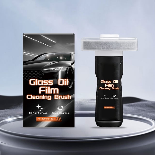 Fridja Christmas Decorations Car Glass Oil Film Cleaning Brush 105ml