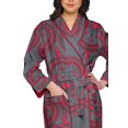 thumbnail image 4 of Moomaya Printed WoMen's Robe Dressing Gown With Pockets Bath Robe Girls, 4 of 6