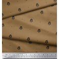 thumbnail image 3 of Soimoi polyester Crepe Fabric Ogee Damask Printed Fabric 1 Yard 52 Inch Wide, 3 of 5