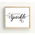 thumbnail image 1 of Let Love Sparkle Wedding Dcor Sign, Calligraphy Party Print Sparkles Send Off Wedding Signage Print, 1 of 1