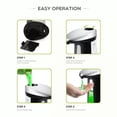 thumbnail image 4 of Zootealy 400ml Automatic Soap Dispenser Electric Soap Dispenser Touchless Auto Hand Soap Dispenser for Bathroom Kitchen Hotel Restaurant Battery-operated, 4 of 7