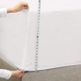 thumbnail image 4 of Empyrean Bedding King Fitted Sheet Deep Pocket - King Size Sheets with Deep Pockets - Ultra Soft King Size Fitted Sheet Only Deep Pocket Fits Up to 24 Inches Deep Pocket - Fade Resistant - White, 4 of 5