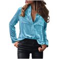 thumbnail image 1 of Timegard Womens Tops Long Sleeve Button Shirts Business Work Casual Tops with Pockets Fall Blouses, 1 of 4
