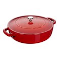 thumbnail image 1 of STAUB Braisières 3,7 L Fonte Ronde Sauté Pan Chistera, Cerise, 1 of 6