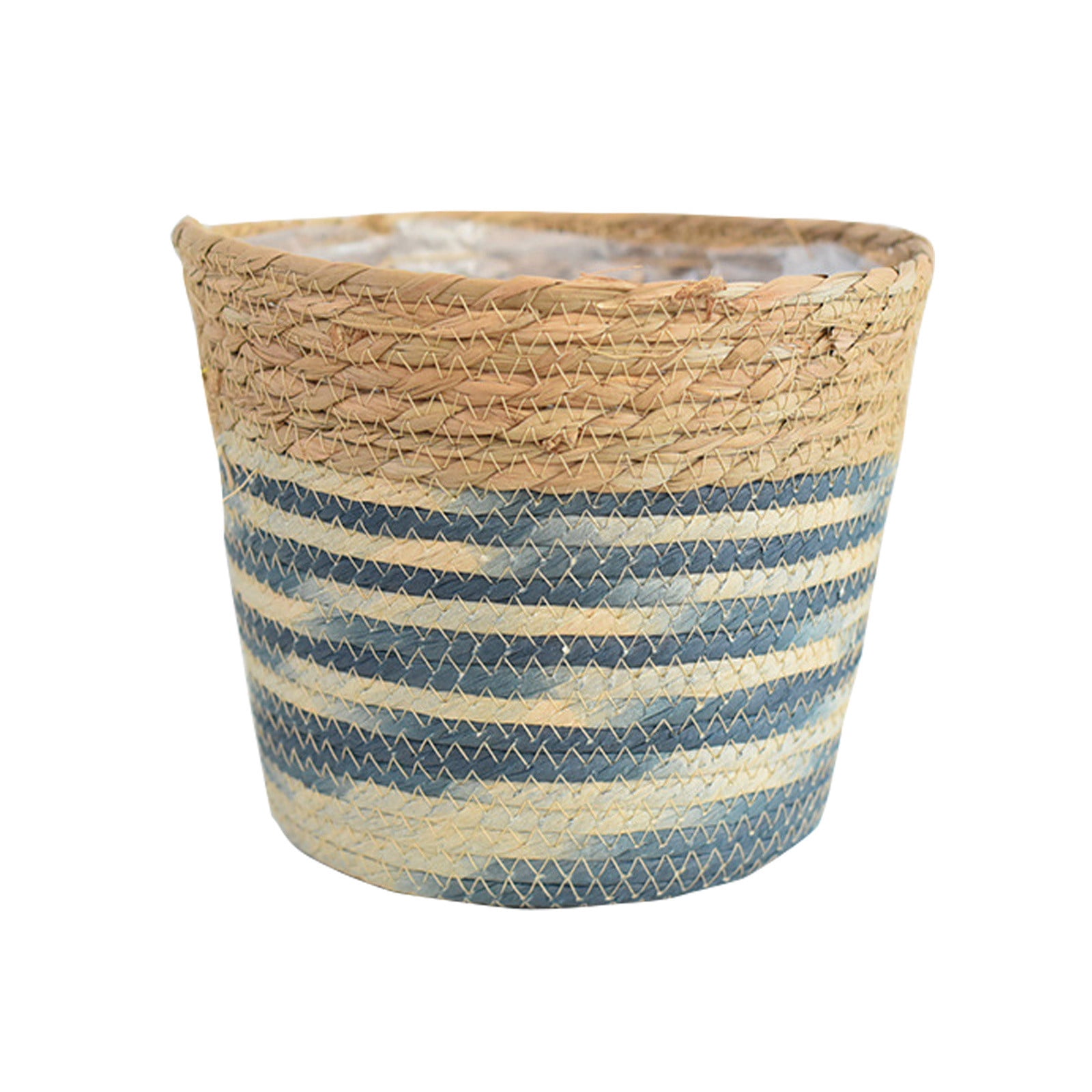 Birdeem Flower Pots Cover Storage Basket Plant Woven Basket Planter Flower Pot Garden