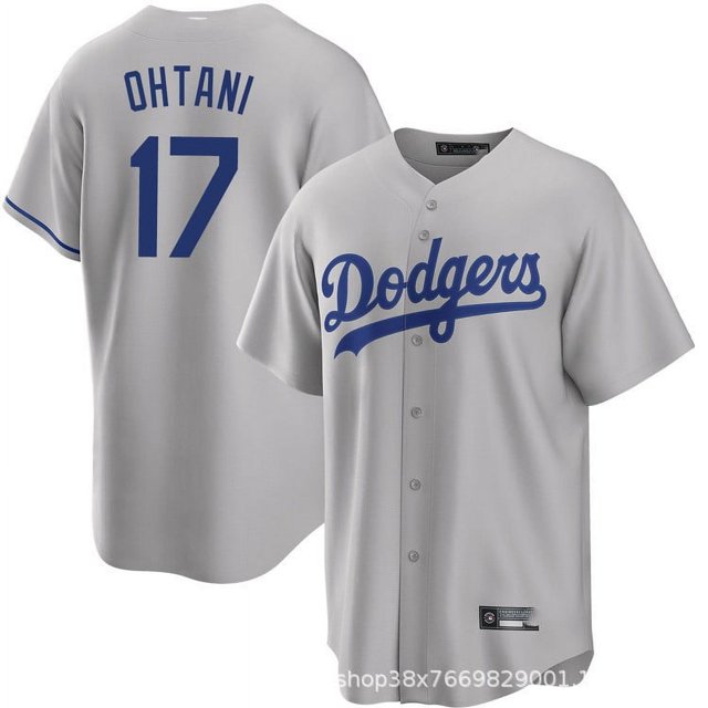 Dodgers MLB Baseball Jersey Dodgers No. 17 Ohtani Embroidered Jersey Baseball