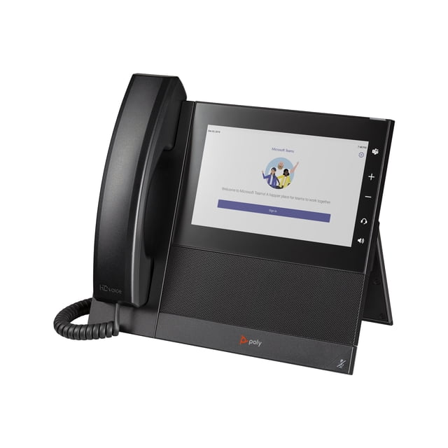 Poly CCX 600 for Microsoft Teams - Téléphone VoIP avec Afficheur/attente d'Appel - SIP, RTP, RTCP - 24 Lignes - Noir