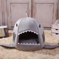 thumbnail image 4 of Trayknick Comfortable Cave Design Kennel Shark Shape Cat Dog Pet Soft Nest for Daily Life, 4 of 13