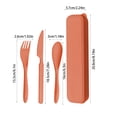 thumbnail image 3 of Kitchen Knife Set,Wheats Straw Knife Fork and Spoon Cutlery Set Special Outdoor Travel Portable Three Piece Set,Kitchen Knife Sets,Spoons and Forks Set,Forks and Spoons Silverware, 3 of 6