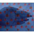 thumbnail image 4 of oneOone Tissu Viscose Chiffon Bleu Rouge Insecte Projets de Couture Tissu Imprimé au Mètre 42 Pouces de Large, 4 of 4