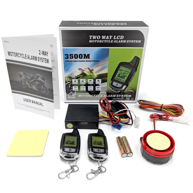 KapscoMoto 2 Way Motorcycle Alarm Pager Remote Engine Start Compatible with BMW K R S 75 80 100 1100 1200 1300 1600