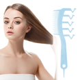 thumbnail image 4 of Z-Shaped Hairdressing Comb for Styling Scalp Massage and Hairline Definition, 4 of 4