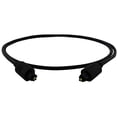 thumbnail image 2 of SatelliteSale Digital Toslink SPDIF Audio Optical Fiber Cable Universal Wire PVC Black Cord 6 feet, 2 of 5