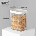 thumbnail image 1 of DcGZvy Kitchen Refrigerator Storage Tanks, Airtight Container Small Space Storage, Airtight Food Containers Baking Storage(1350ml), 1 of 8