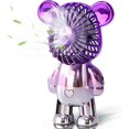thumbnail image 1 of Innotech Portable Fan,Mini Cute Bear Desk Fan Small Quiet,3-Speed Adjustable Usb Powered Fan,Electroplating Cute Shape, 1 of 6
