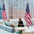 thumbnail image 2 of Yescom 2 Pack 8 Ft Sectional Indoor Flag Pole Kit Base Ball Aluminum 3x5 Ft US Flag, 2 of 11