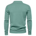 thumbnail image 3 of RKSRN Mens Sweater Fall Winter Warm Solid Color Stand Up Collar Pullover Long Sleeved Loose Base Shirt Top Sweater Stand-up Collar Sweater Soft Loose Sweaters, 3 of 3