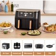 thumbnail image 4 of 100 Pieces 22x14cm Air Fryer Parchment Paper, Air Fryer Cooking Paper, Non-Stick Disposable Paper Liners, 4 of 5