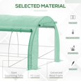 thumbnail image 4 of Outsunny Large Walk-in Greenhouse, 20'x10'x6' Tunnel Greenhouse, Green, 4 of 10