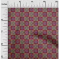 thumbnail image 1 of oneOone Georgette Viscose Fabric Geometric & Floral Block Print Fabric BTY 42 Inch Wide, 1 of 4