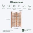 thumbnail image 3 of All Things Cedar 2-Piece Outdoor Single Trellis Handcrafted for Climbing Plants, 3 of 7