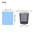 thumbnail image 2 of Uxcell Small Trash Bags Garbage Waste Basket Liners for Kitchen Office Bathroom Blue, 2 of 5